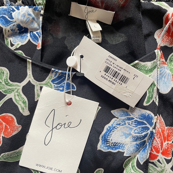 Brand New Women’s Joie SILK Floral Halter Top Blouse - Picture 5 of 7